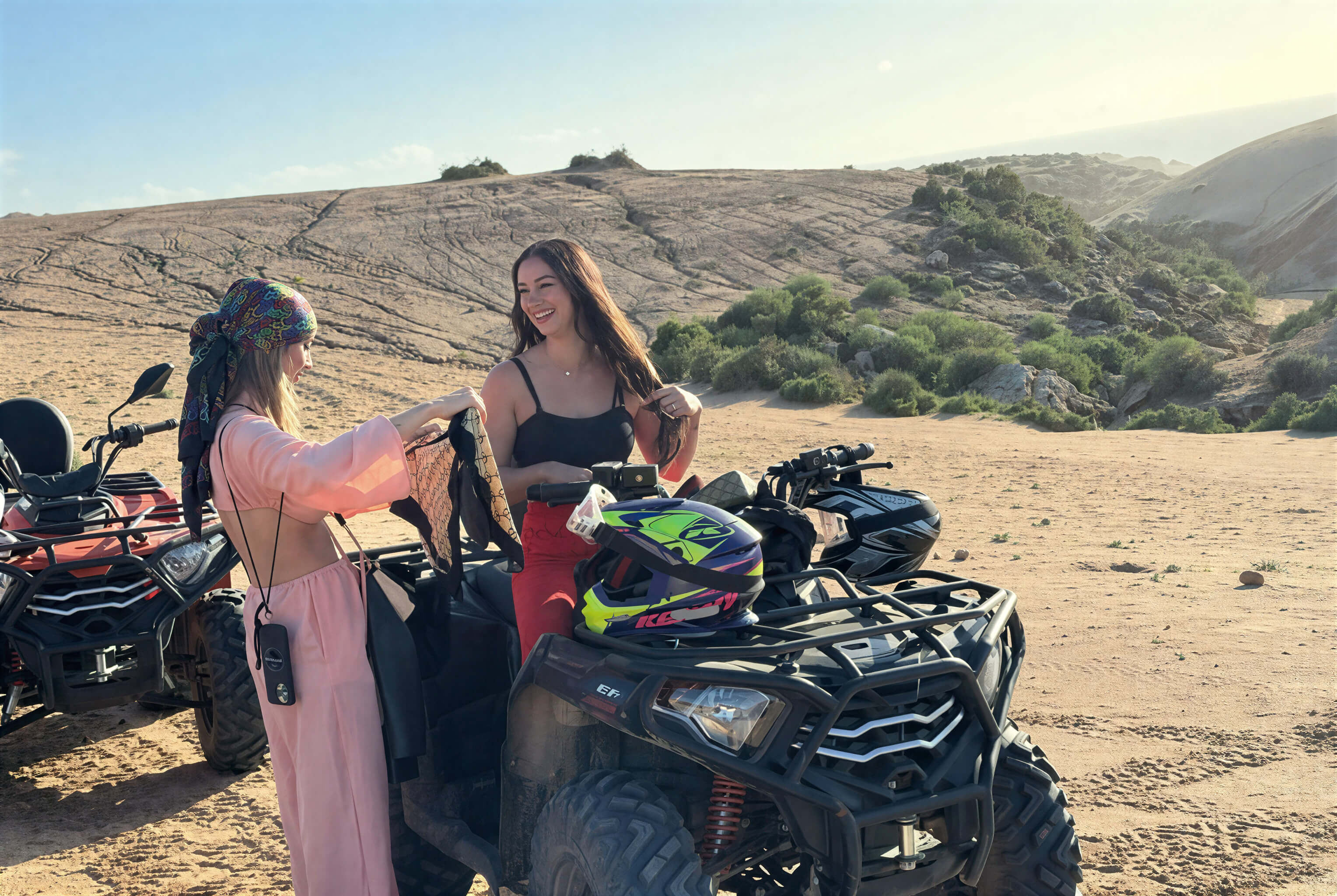 Agadir quad biking desert landscape